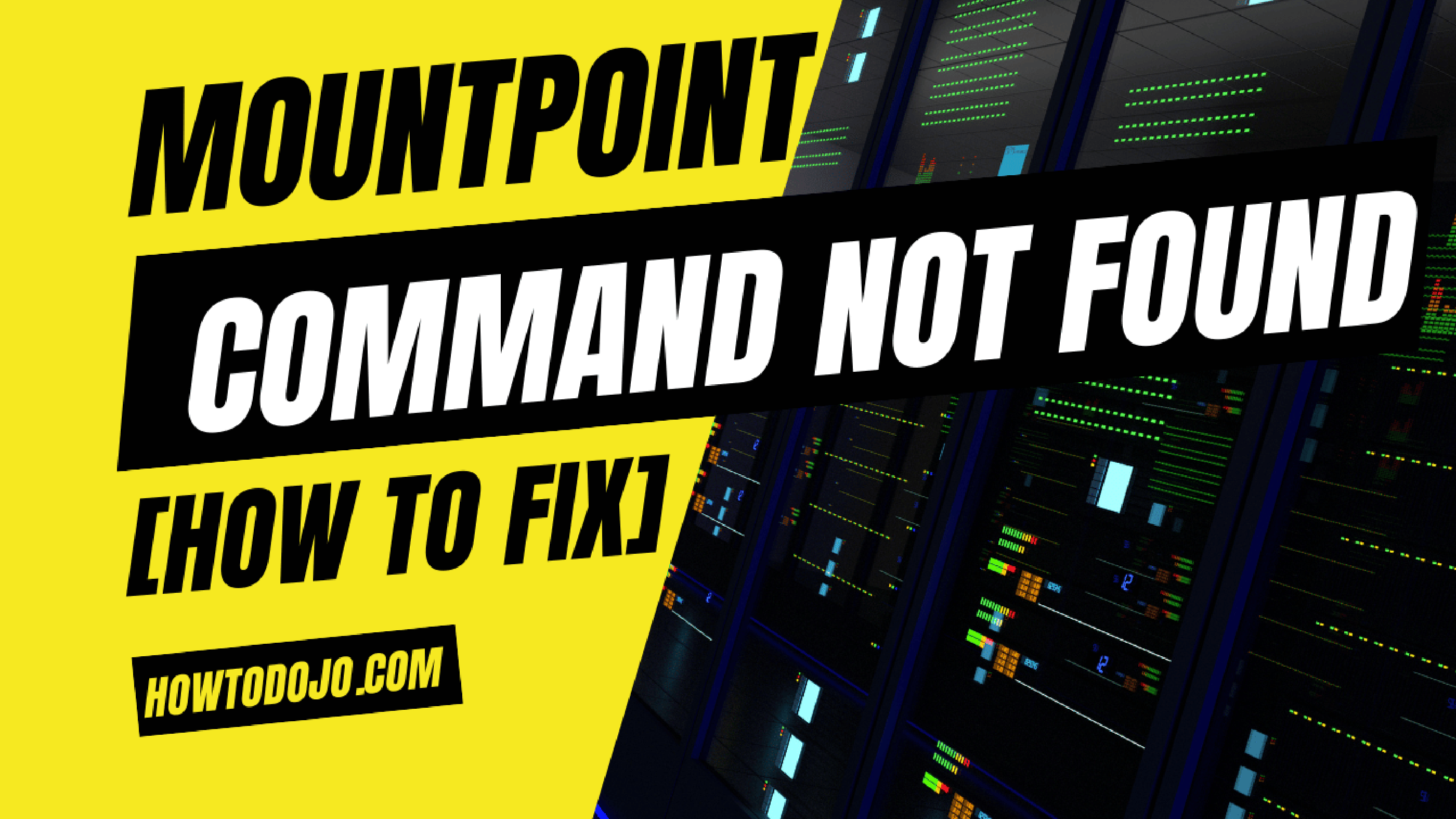 mountpoint: command not found [How To Fix]