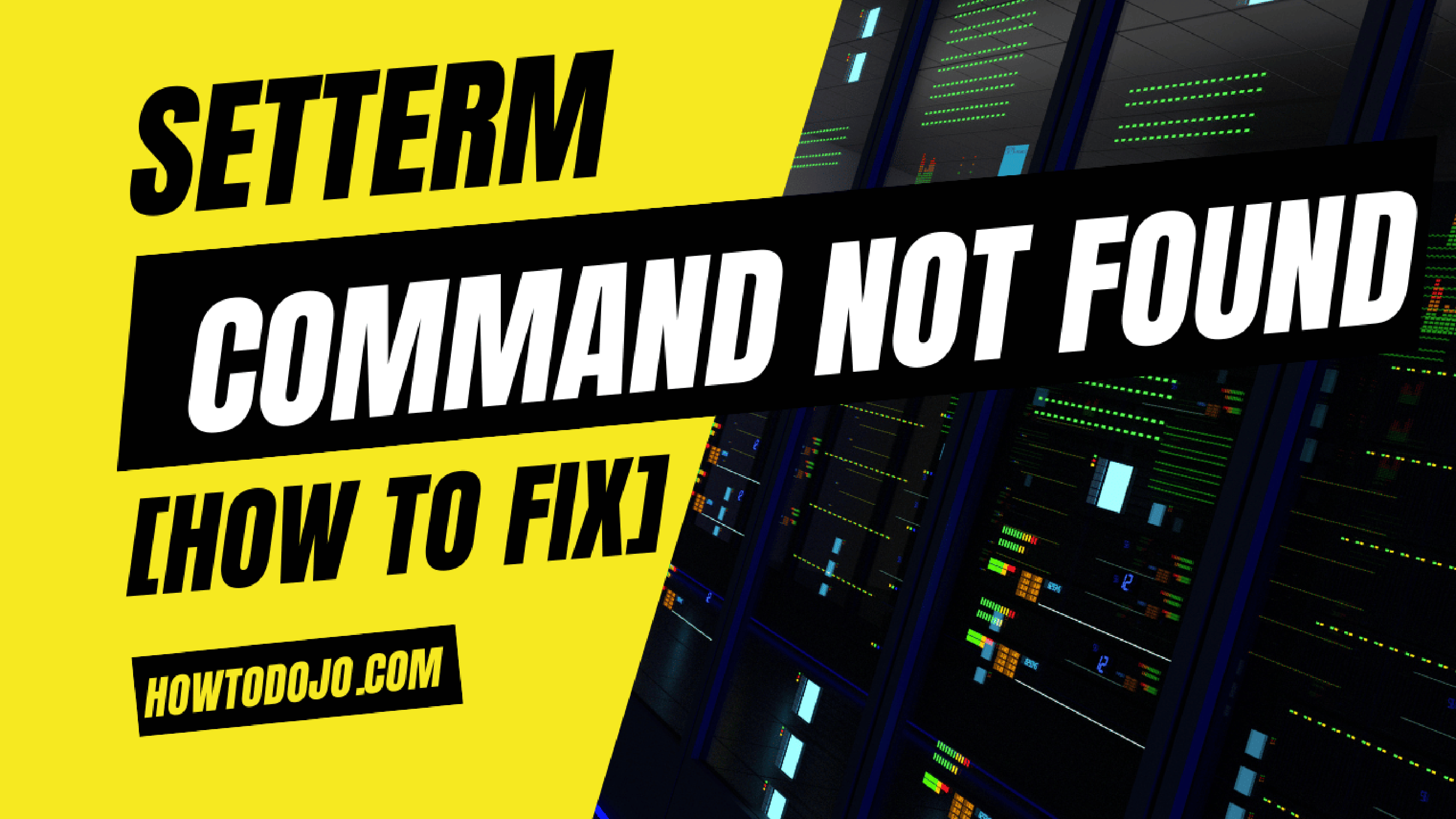 setterm: command not found [How To Fix]