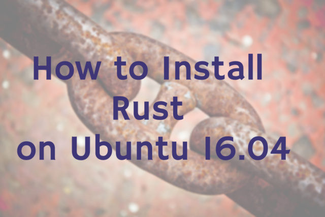 Как запустить rust ubuntu