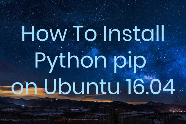 install python 2.7 ubuntu 16.04