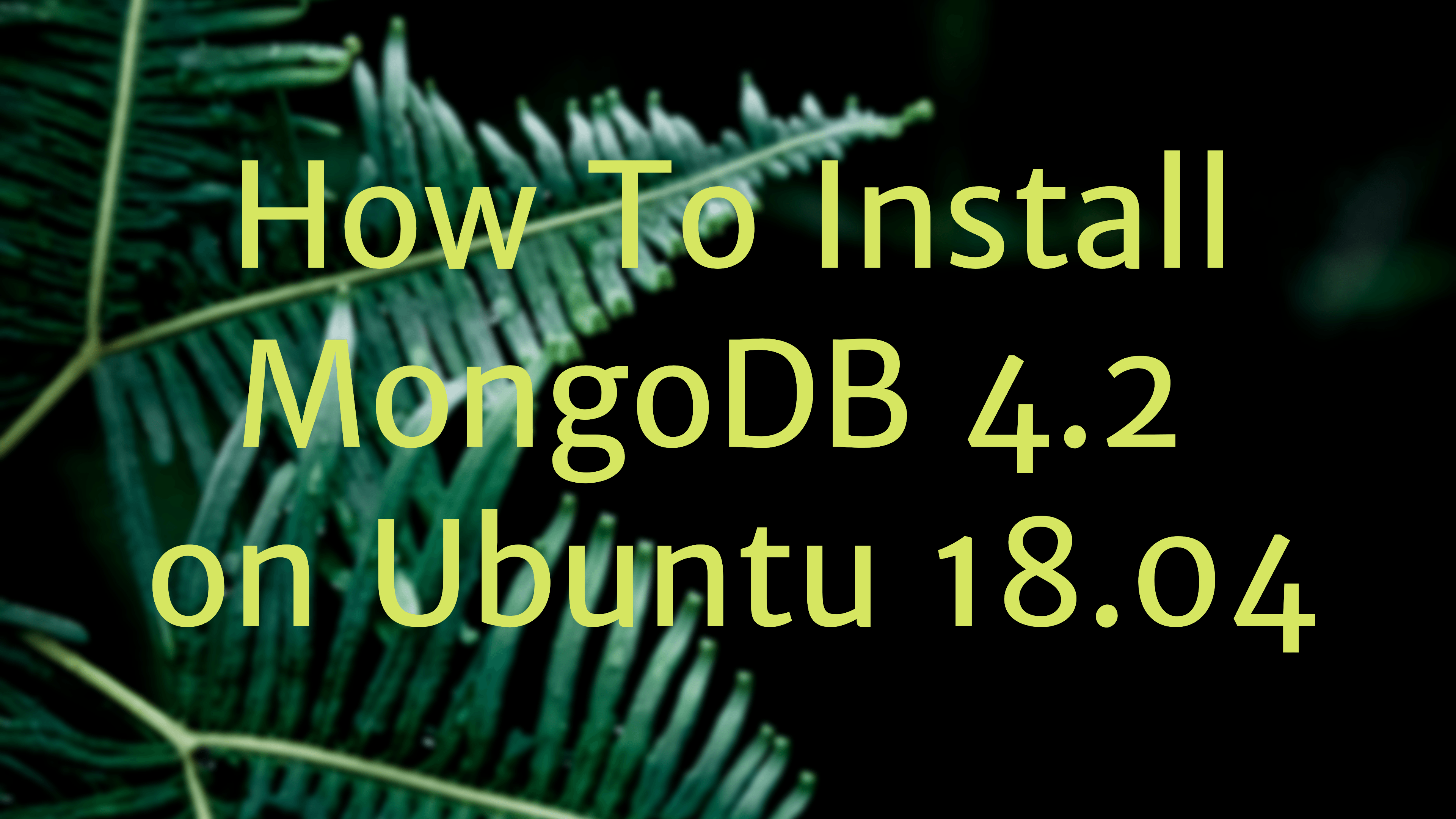 download mongodb for ubuntu