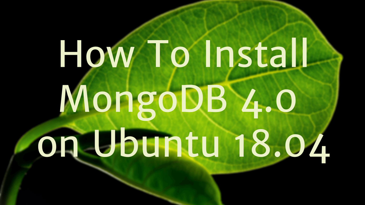 Как обновить mongo ubuntu